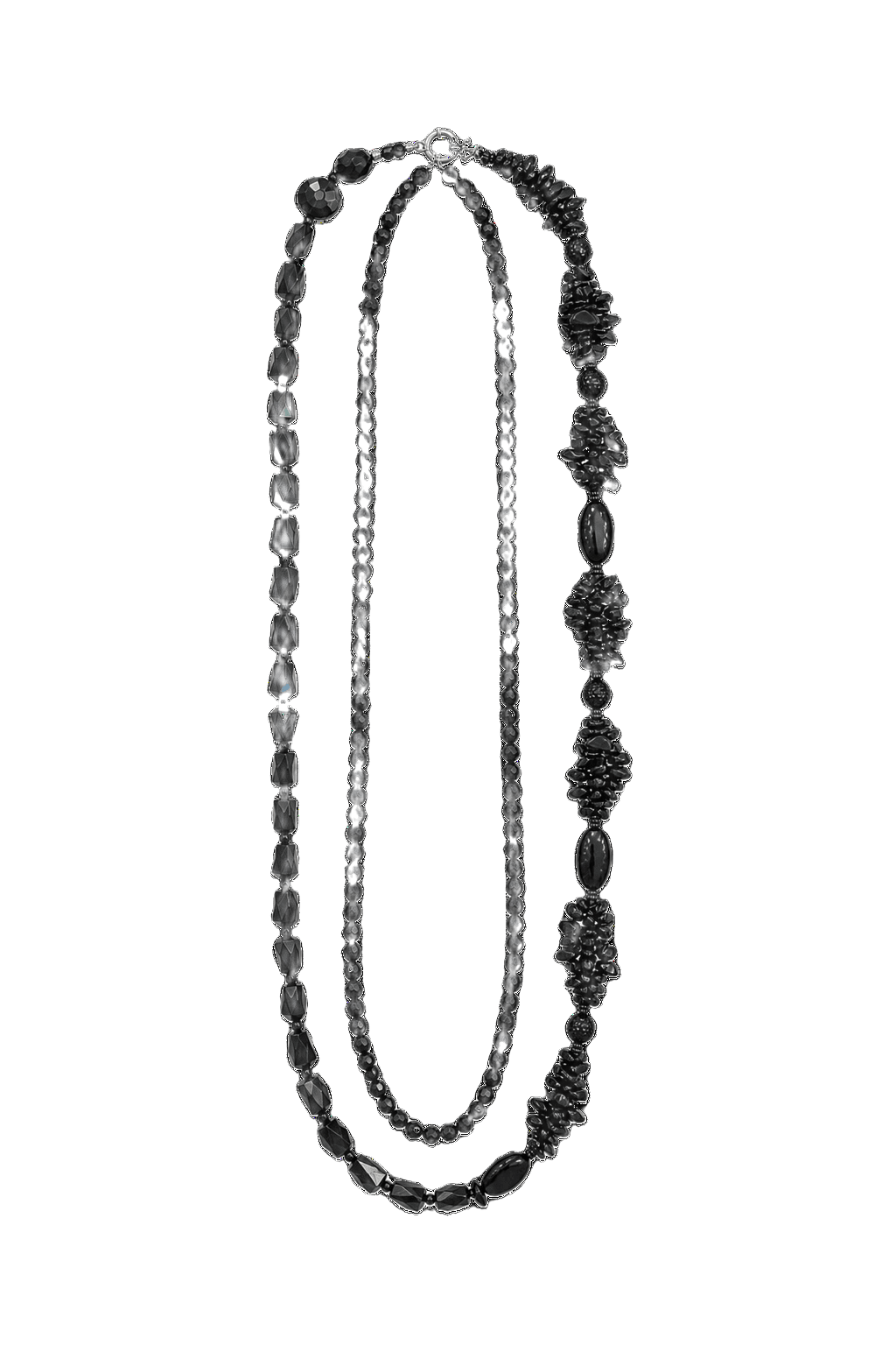 1980s Black Unknown Necklace - Front View
