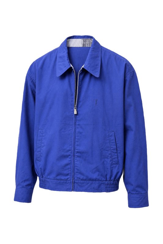 1980s Purple Cotton Jacket - Front View