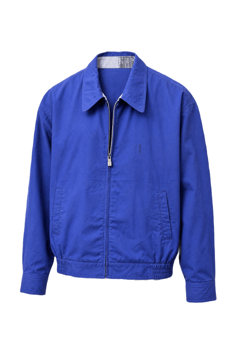 1980s Purple Cotton Jacket - Front View