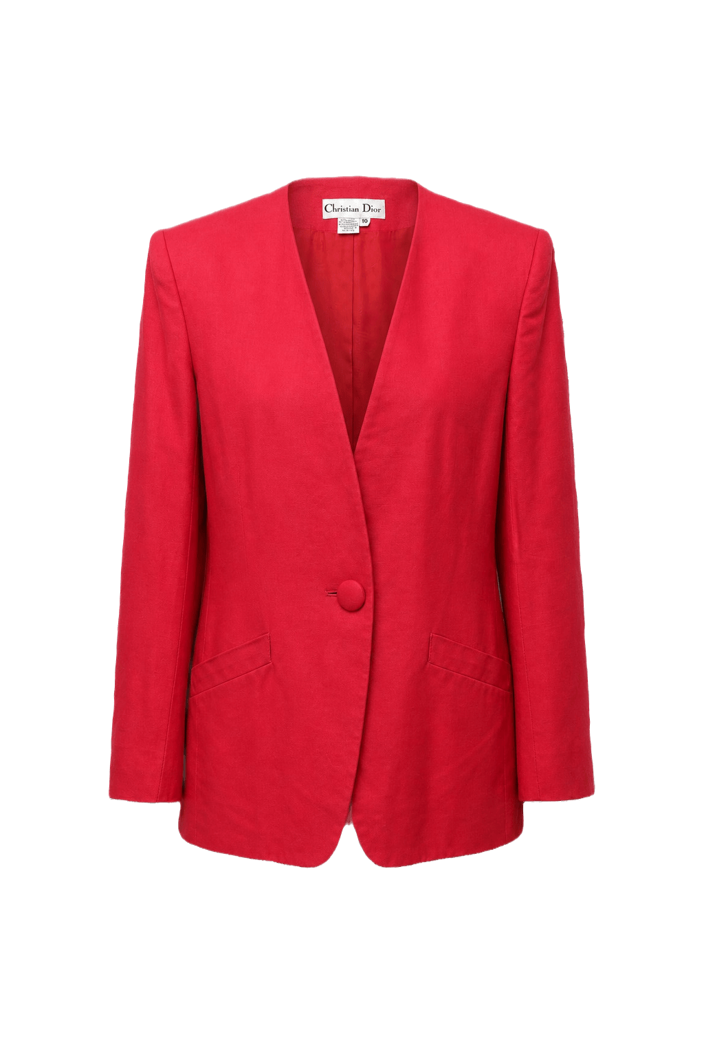 1980s Pink Rayon Blazer - Front View