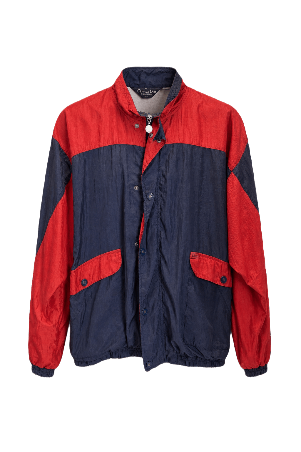 1980s Red Nylon Jacket - Front View