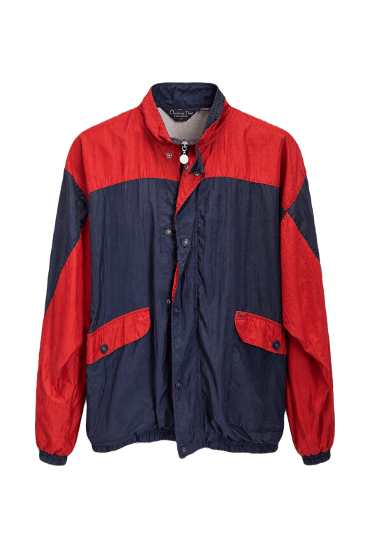 1980s Red Nylon Jacket - Front View