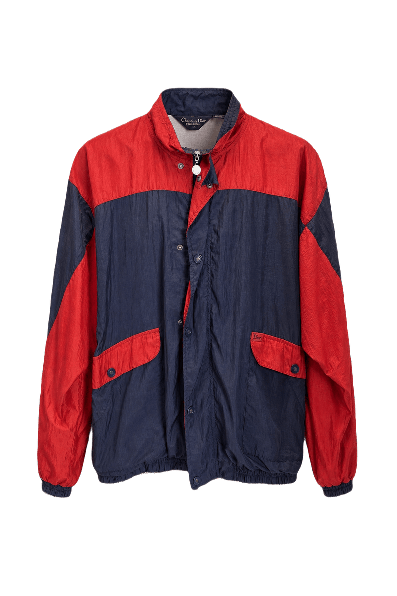 1980s Red Nylon Jacket - Front View