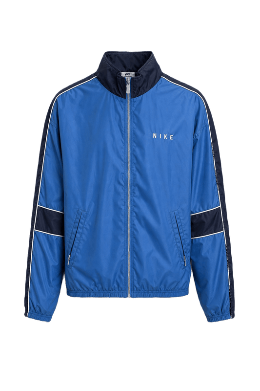 1990s Blue Nylon Jacket - Front View