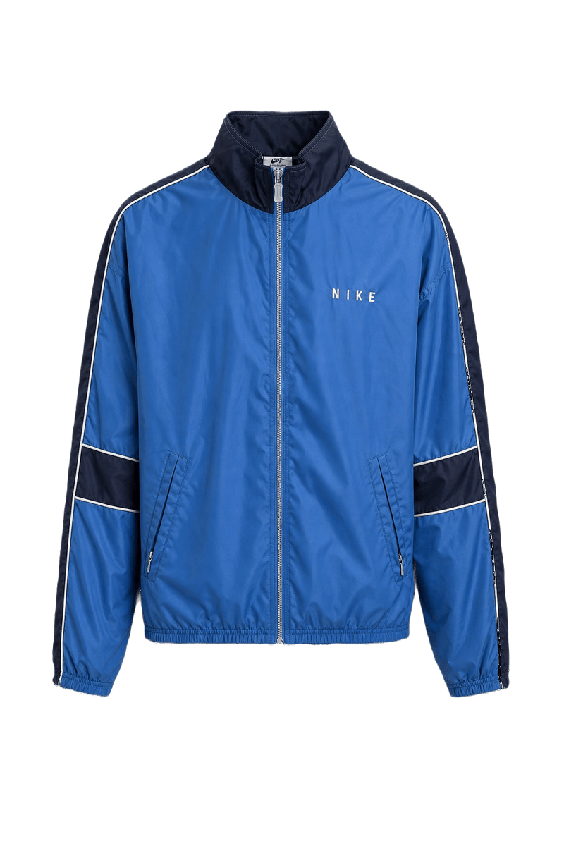 1990s Blue Nylon Jacket - Front View