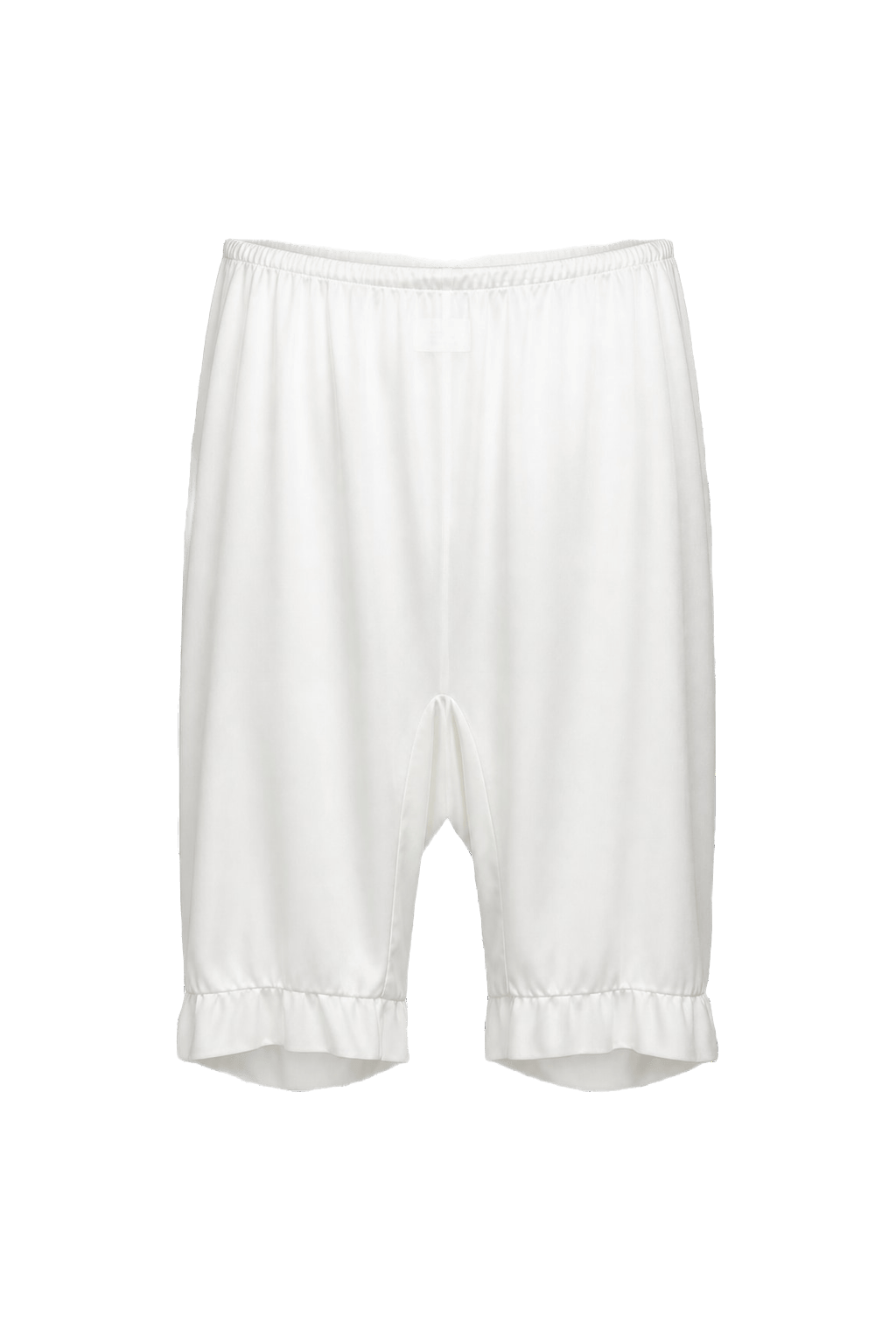 1950s Ivory White Nylon Pantaloons - Front View
