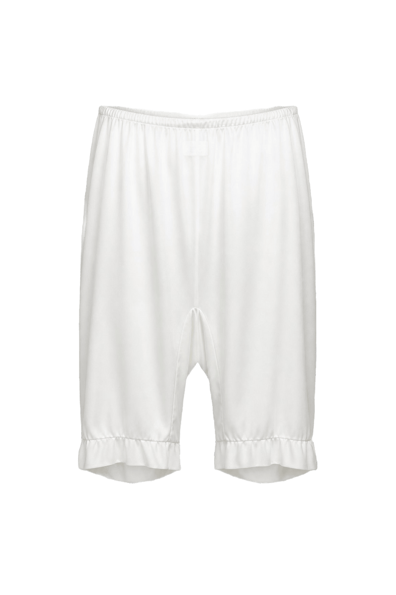 1950s Ivory White Nylon Pantaloons - Front View