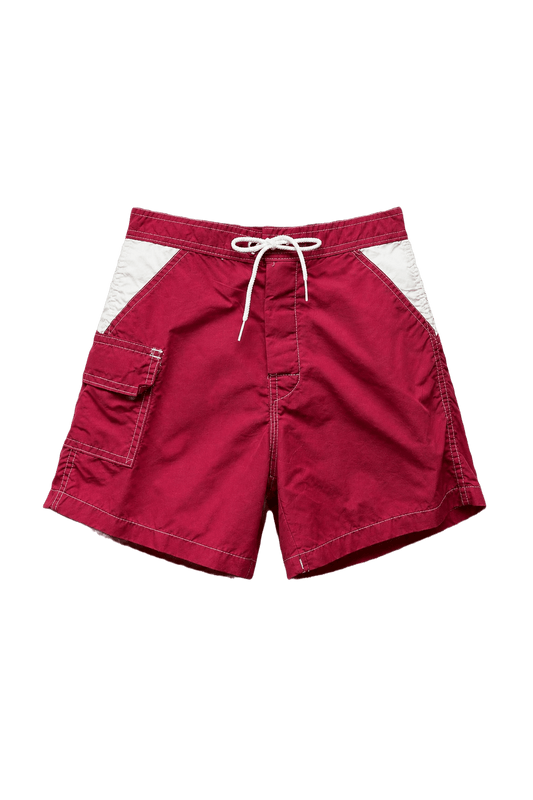 1970s Fuchsia Nylon Shorts - Front View