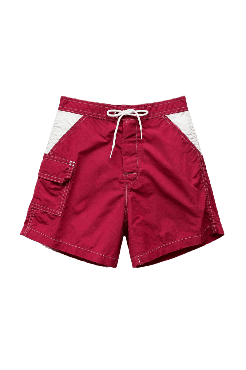 1970s Fuchsia Nylon Shorts - Front View