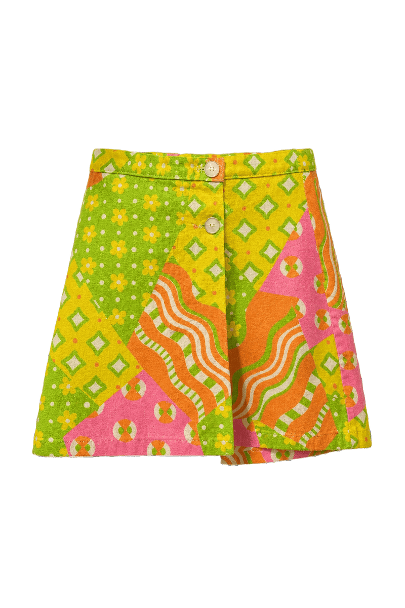 1960s Pink Cotton Shorts - Front View