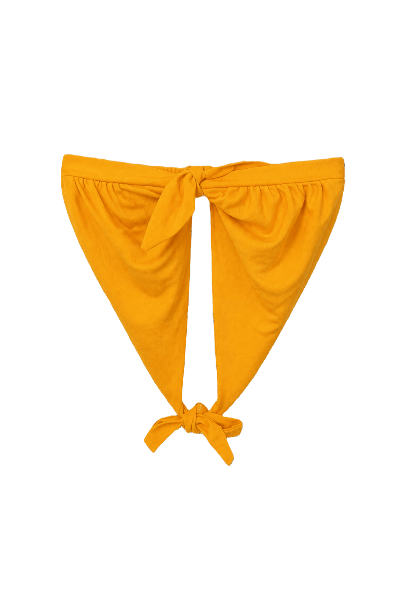 1980s Bright Orange Nylon Swimwear - Front View