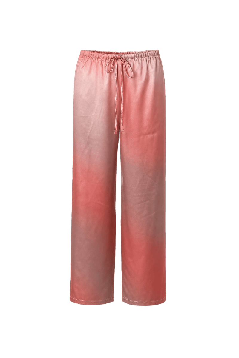1990s Pink Polyester Pants - Front View