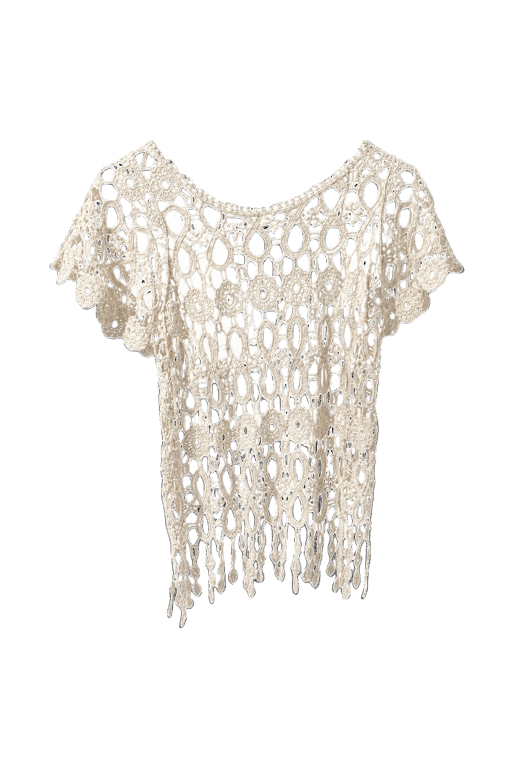 1970s Cream Cotton Blouse - Front View