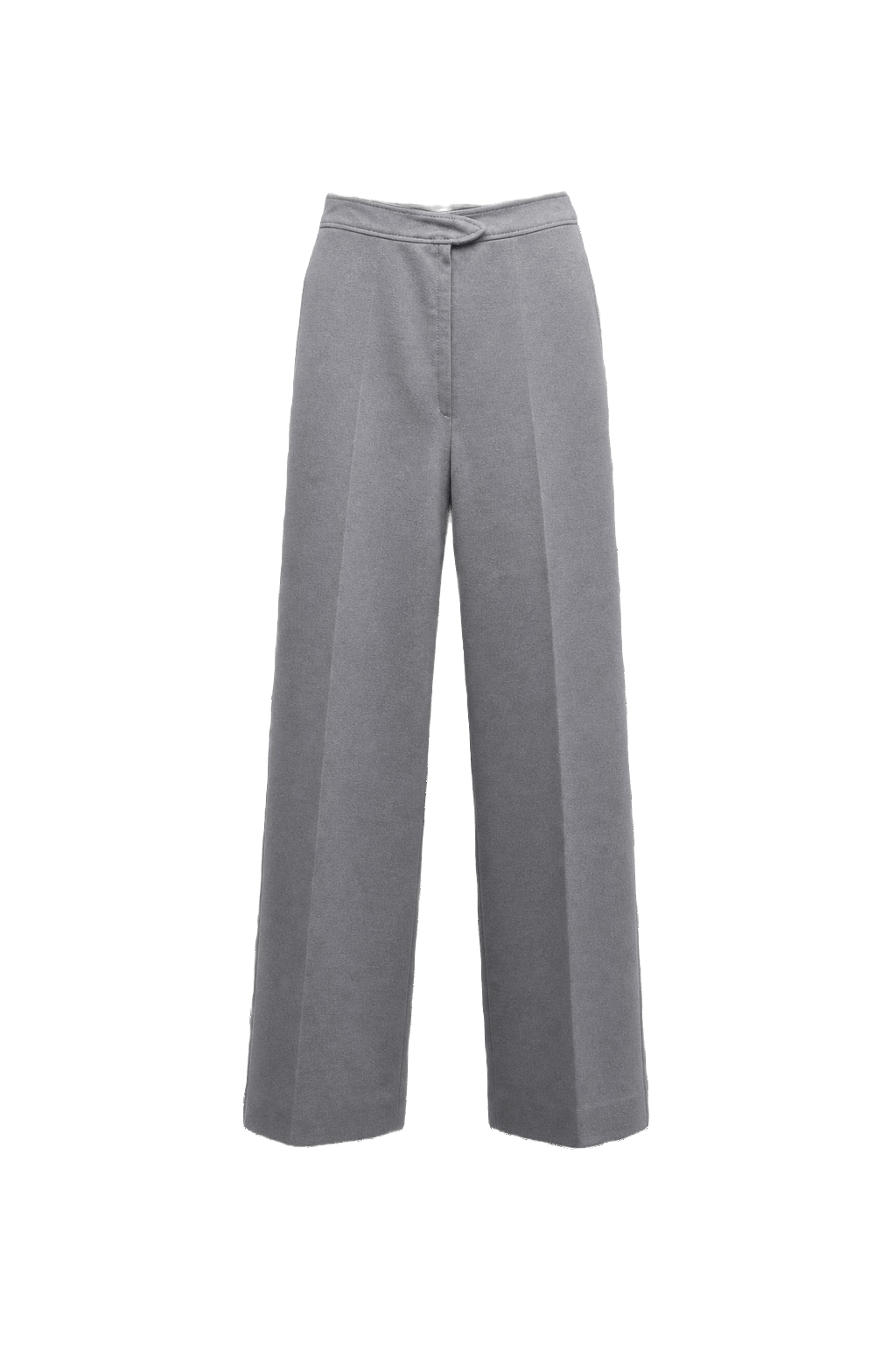 1960s Gray Polyester Blend Pants - Front View