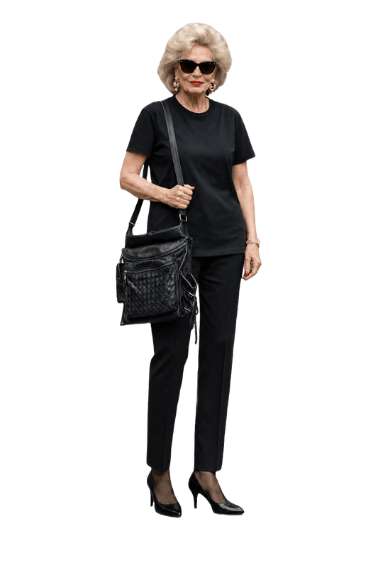 90s Black Leather Bag
