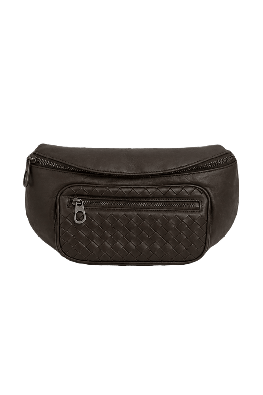 1990s Brown Leather Bag - Front View
