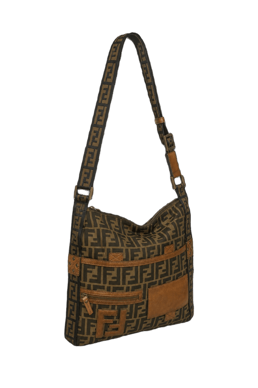 1980s Olive Green Canvas Bag - Front View