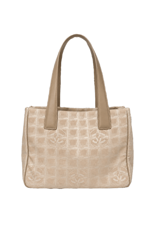 1990s Cream Leather Bag - Front View