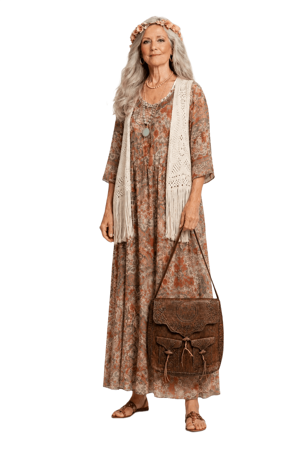 1970s Brown Leather Bag - Model