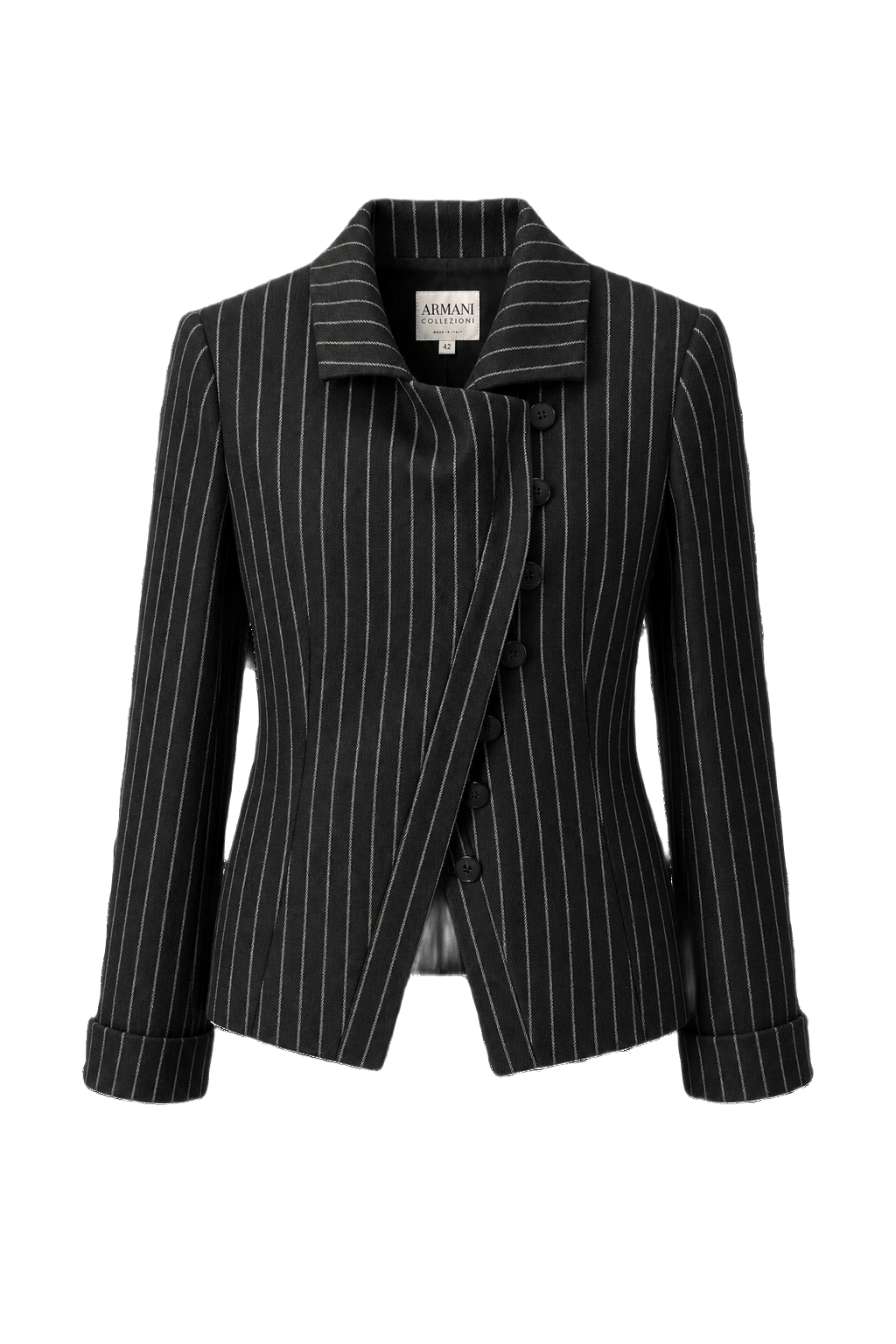1990s Black Wool Jacket - Front View