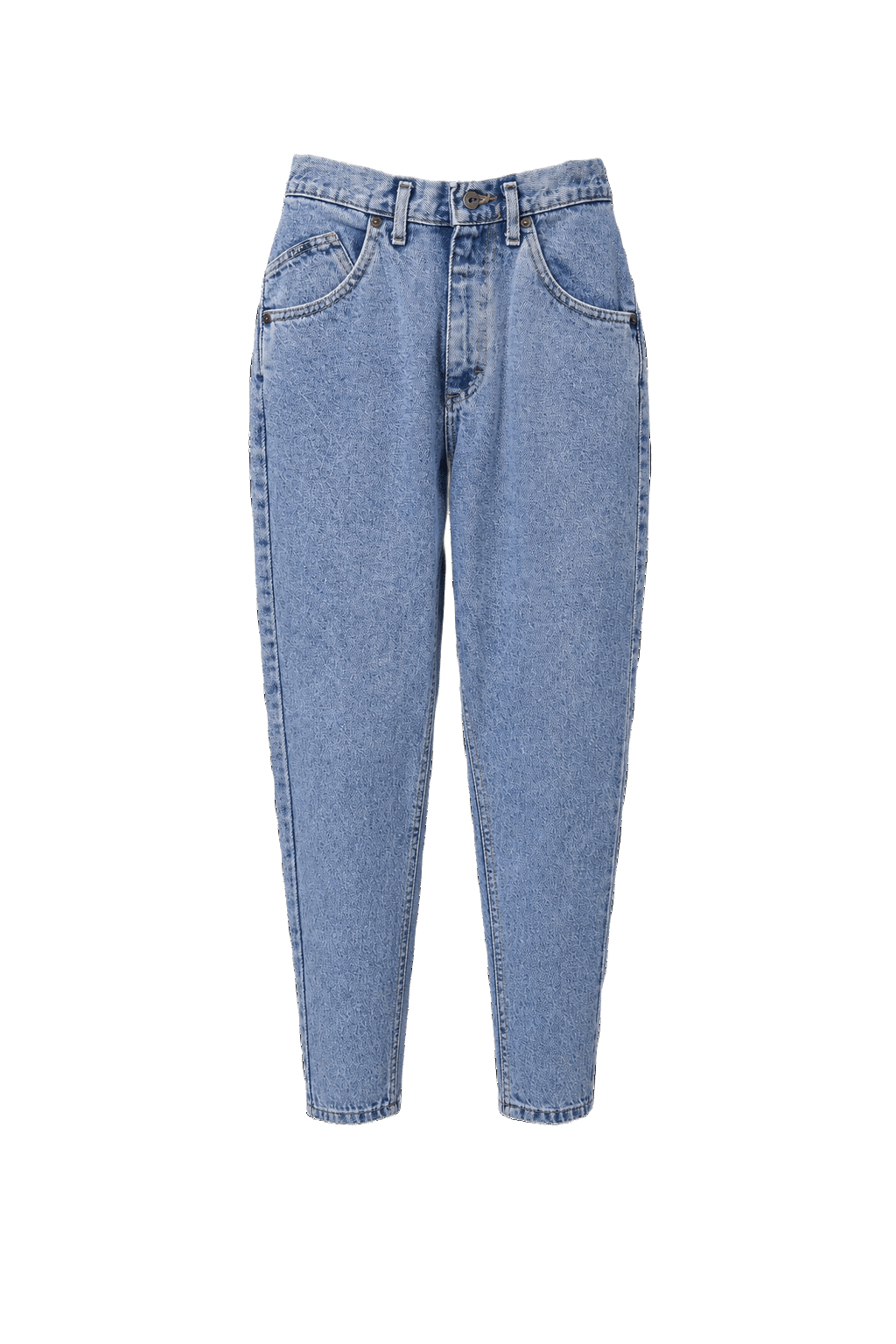 1980s Light Blue Denim Jeans - Front View