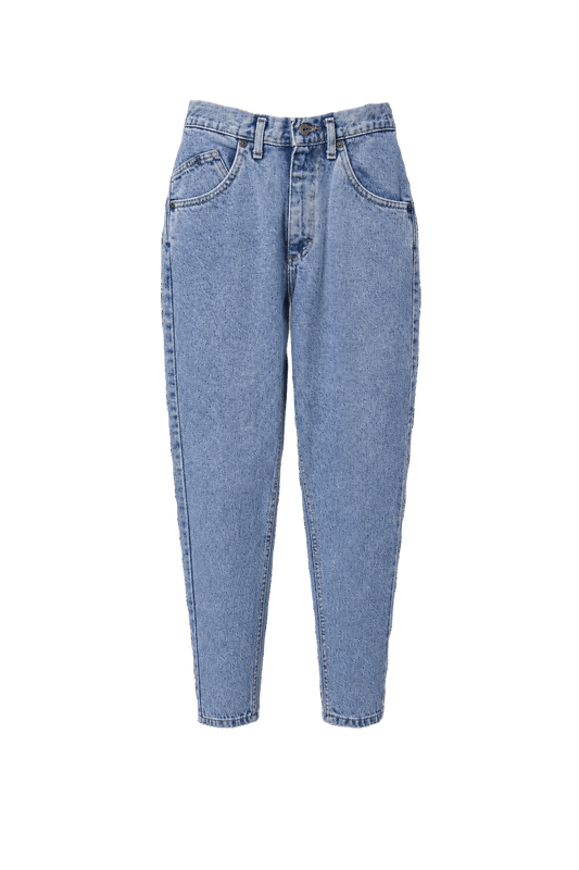 1980s Light Blue Denim Jeans - Front View