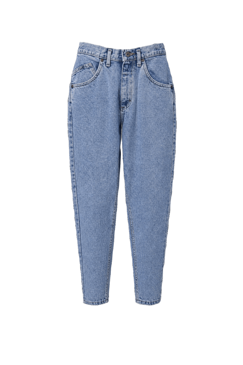 1980s Light Blue Denim Jeans - Front View