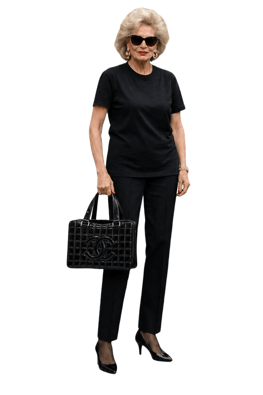 1980s Black Patent Leather Bag - Model