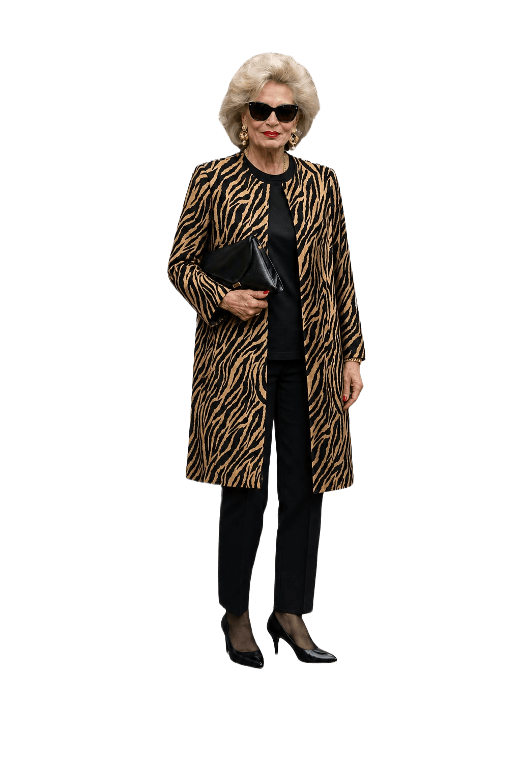 1980s Beige Polyester Blend Coat - Model