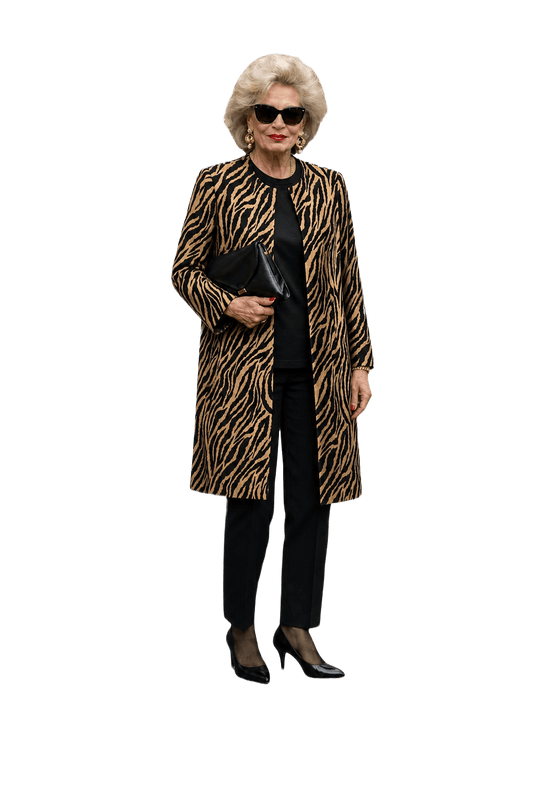 1980s Beige Polyester Blend Coat - Model