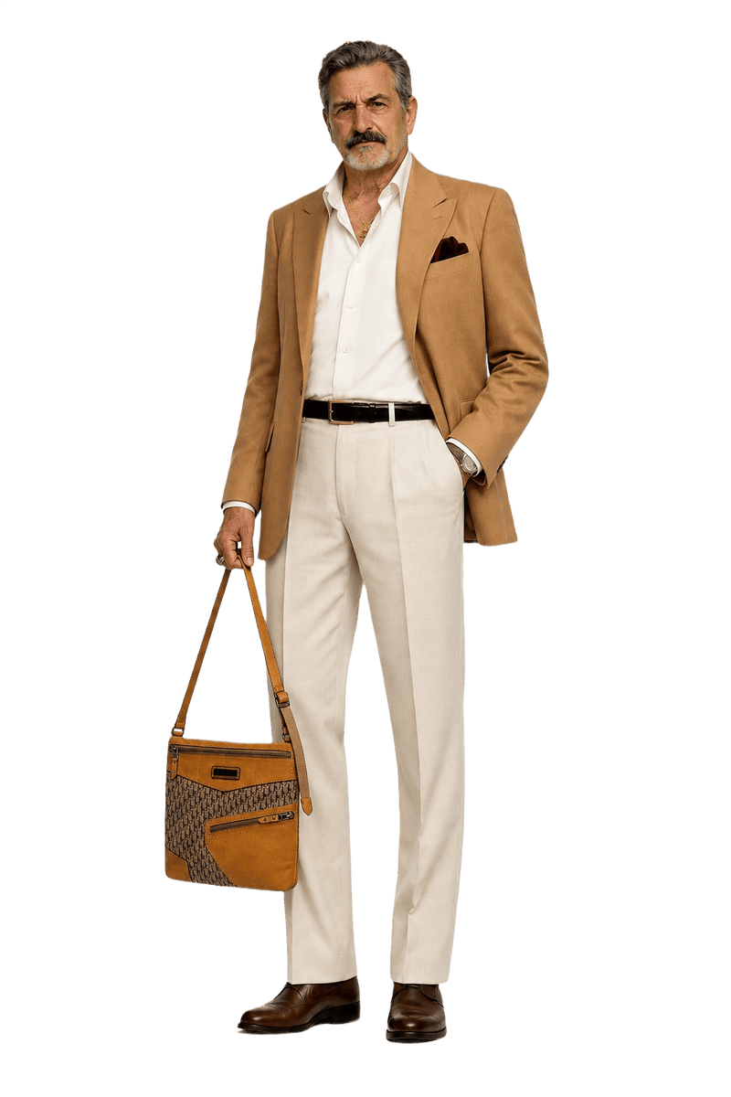 1980s Brown Canvas Bag - Model