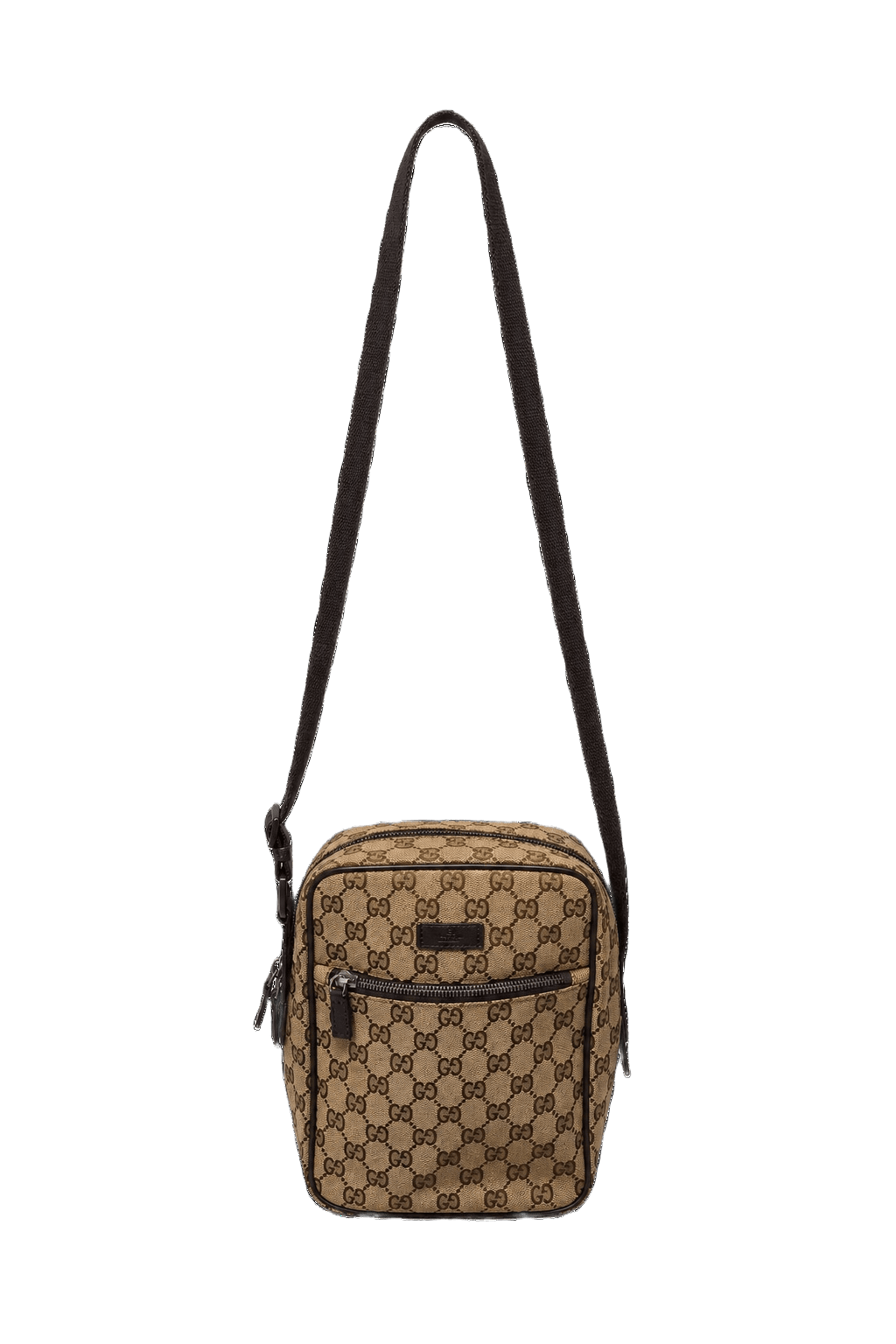 1980s Beige Leather Handbag - Front View