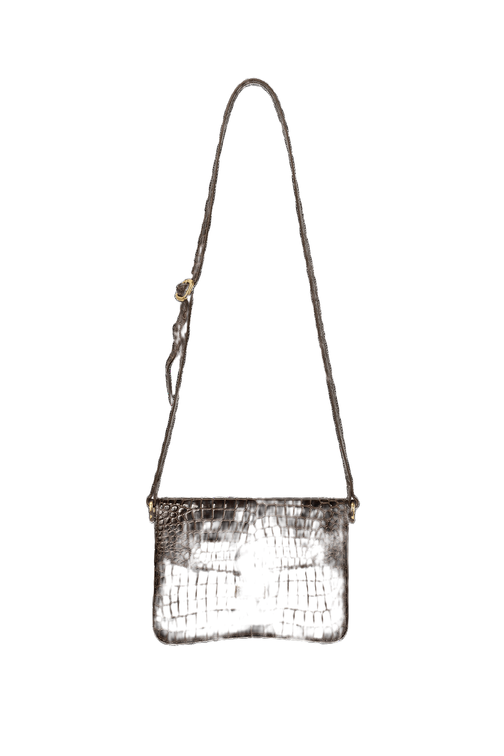 1980s Dark Brown Leather Handbag - Front View
