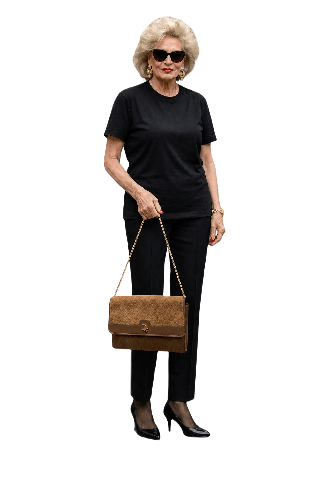 1980s Brown Leather Handbag - Model