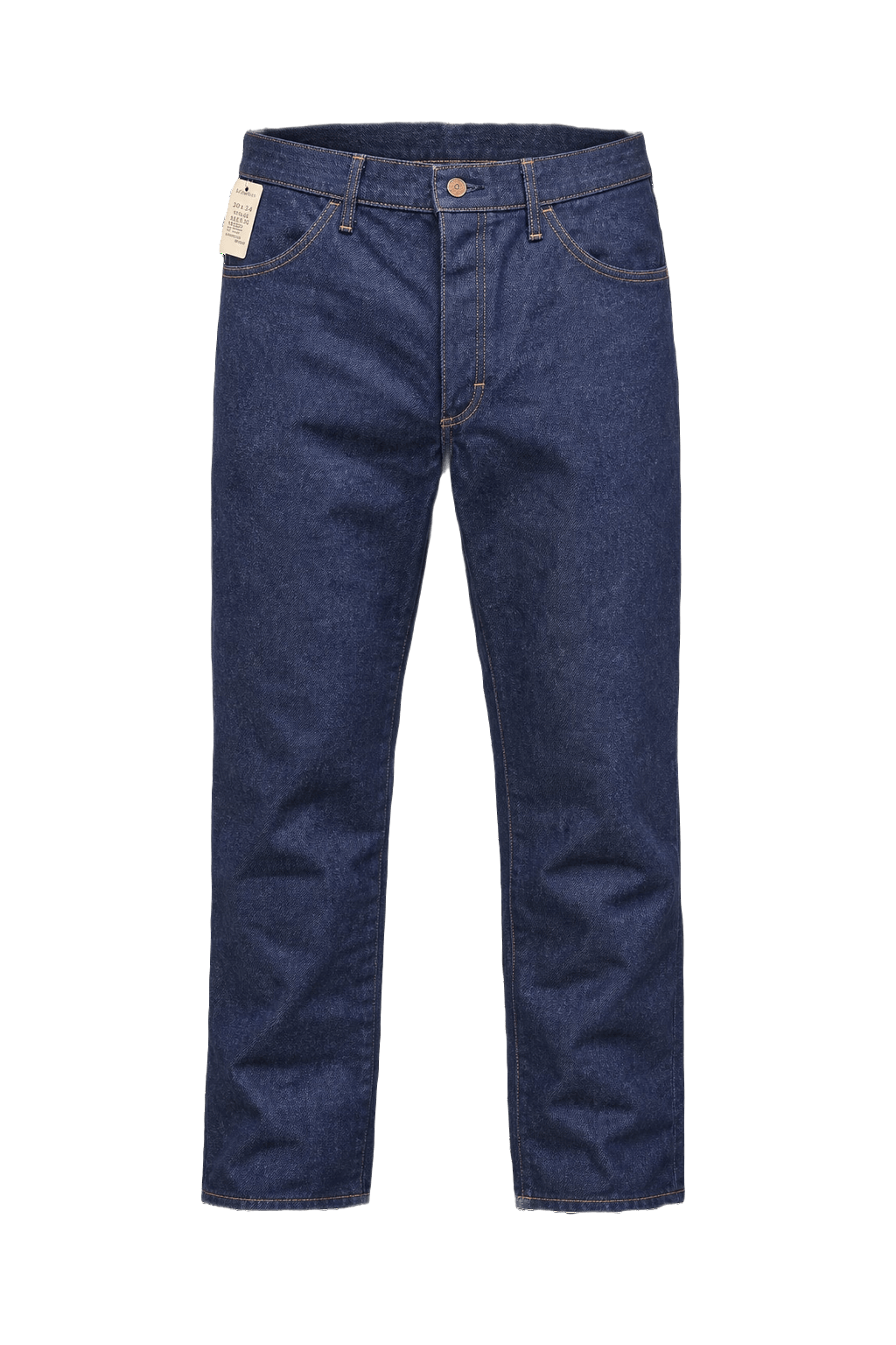 1990s Dark Blue Denim Jeans - Front View