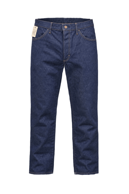 1990s Dark Blue Denim Jeans - Front View