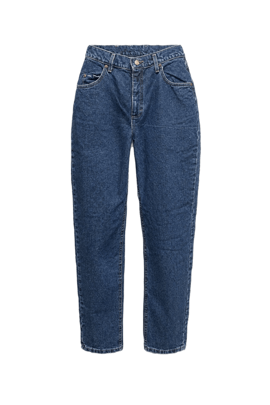1990s Blue Denim Cotton Jeans - Front View