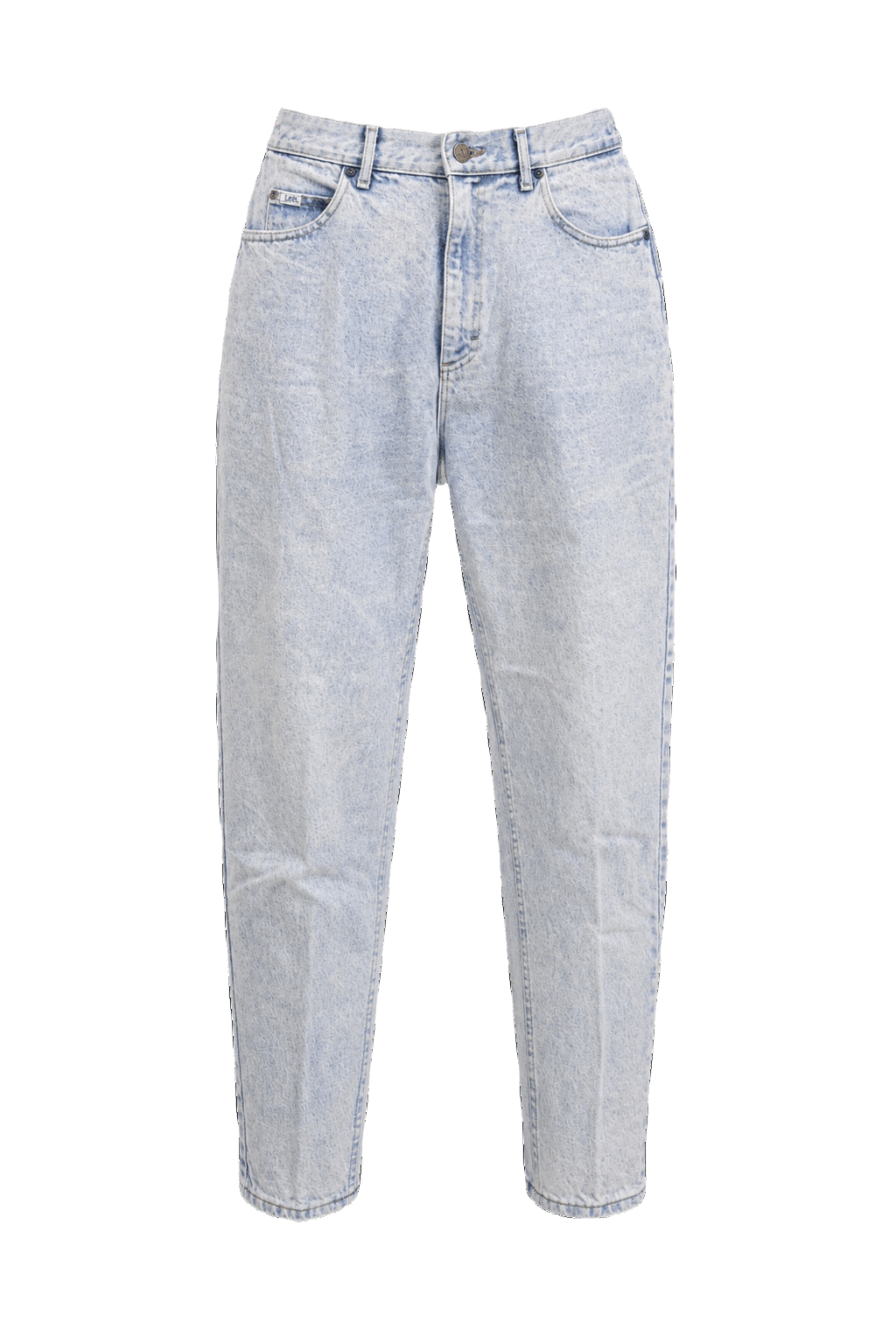 1990s Light Blue Cotton Denim Jeans - Front View