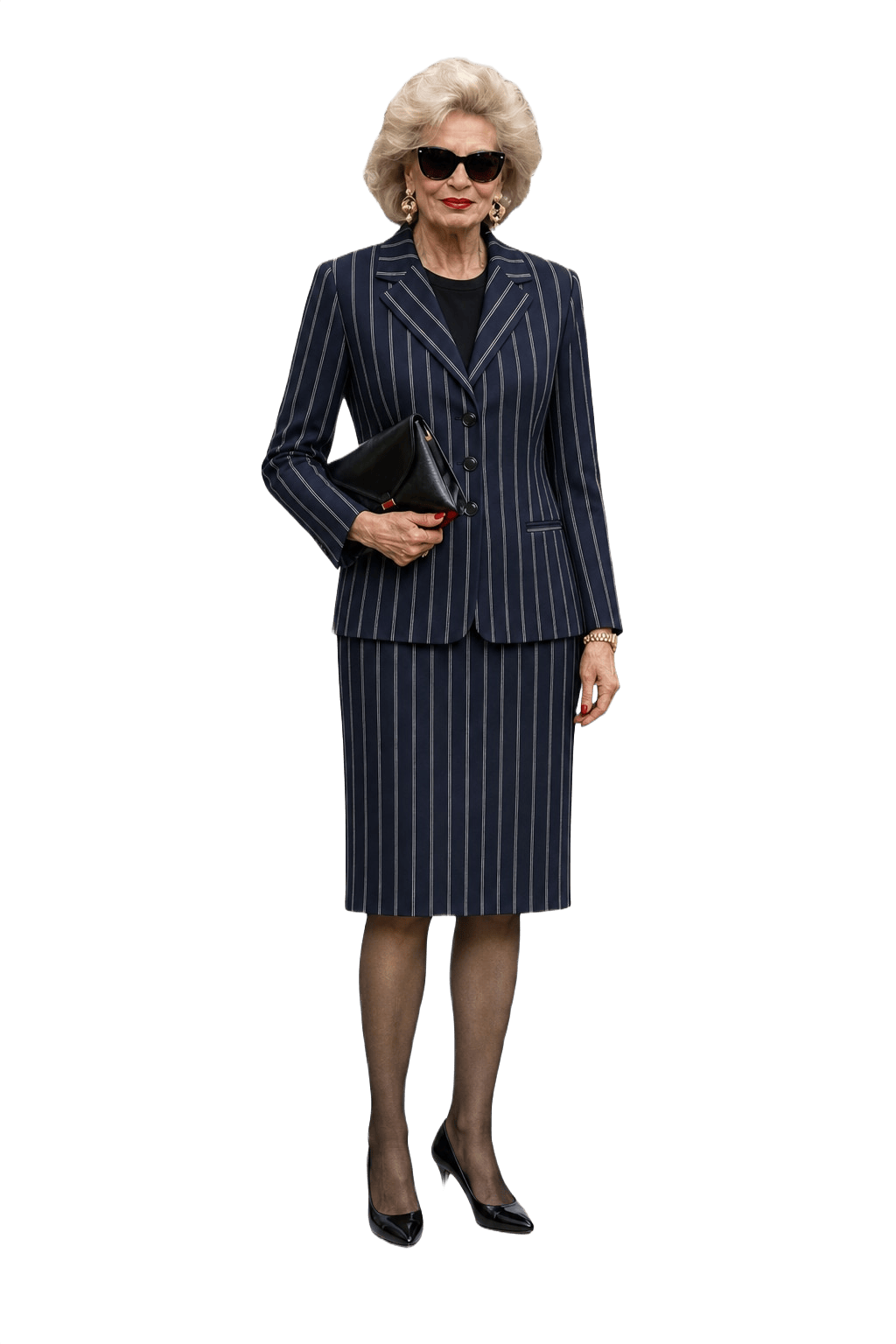 1980s Navy Blue Cotton Set - Model