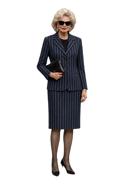 1980s Navy Blue Cotton Set - Model