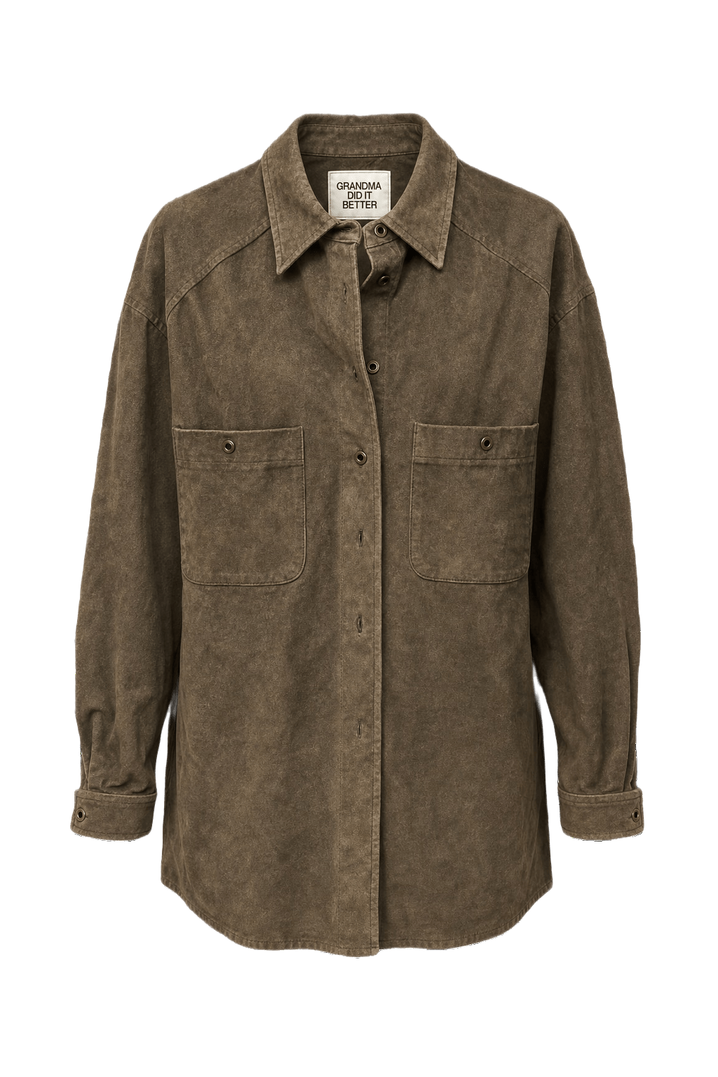 1980s Dark Brown Suede Jacket - Front View