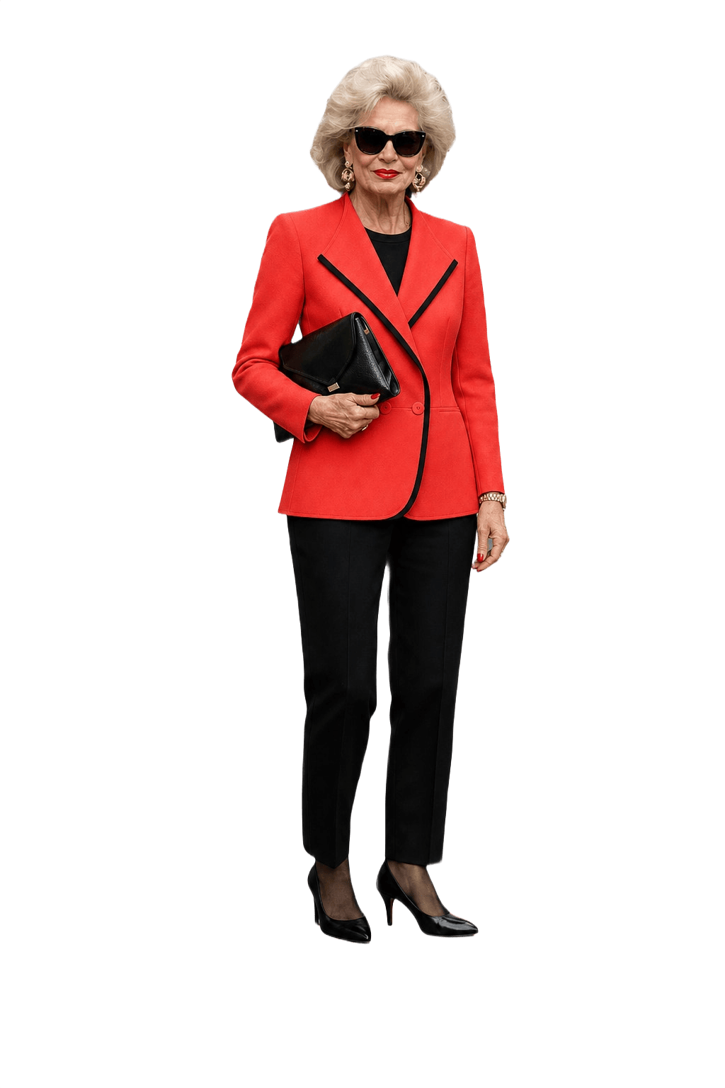 1980s Coral Wool Blazer - Model