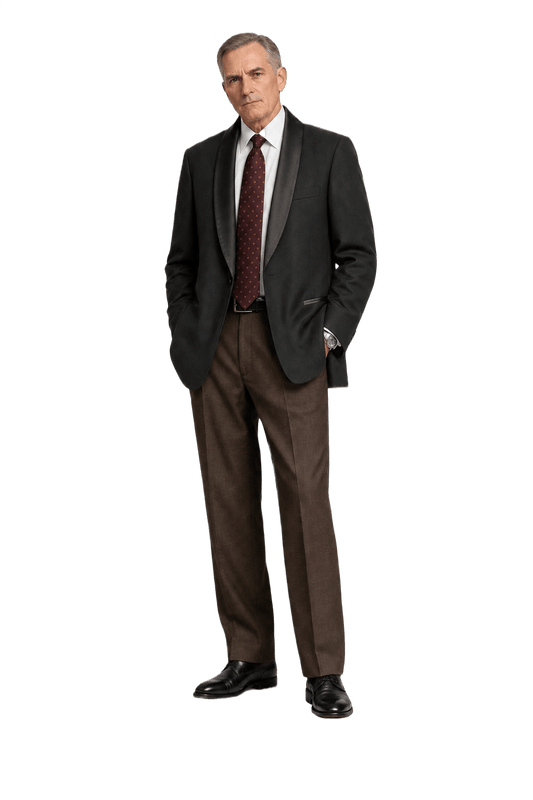 1990s Black Wool Blend Blazer - Model