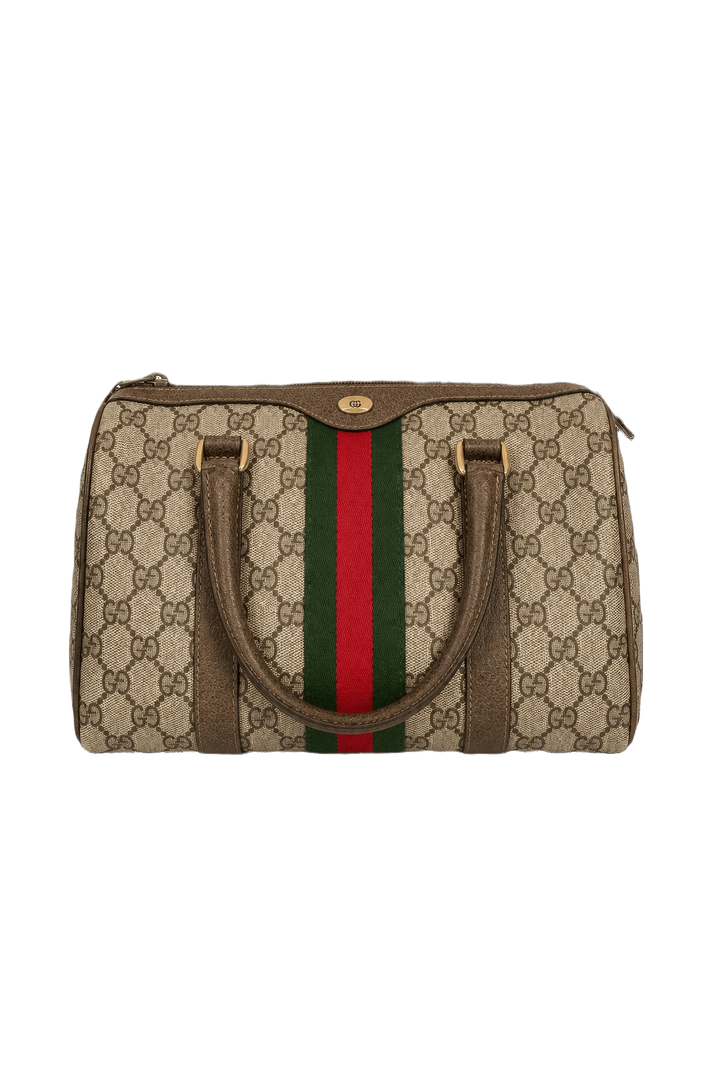 1980s Beige Canvas Bag - Front View