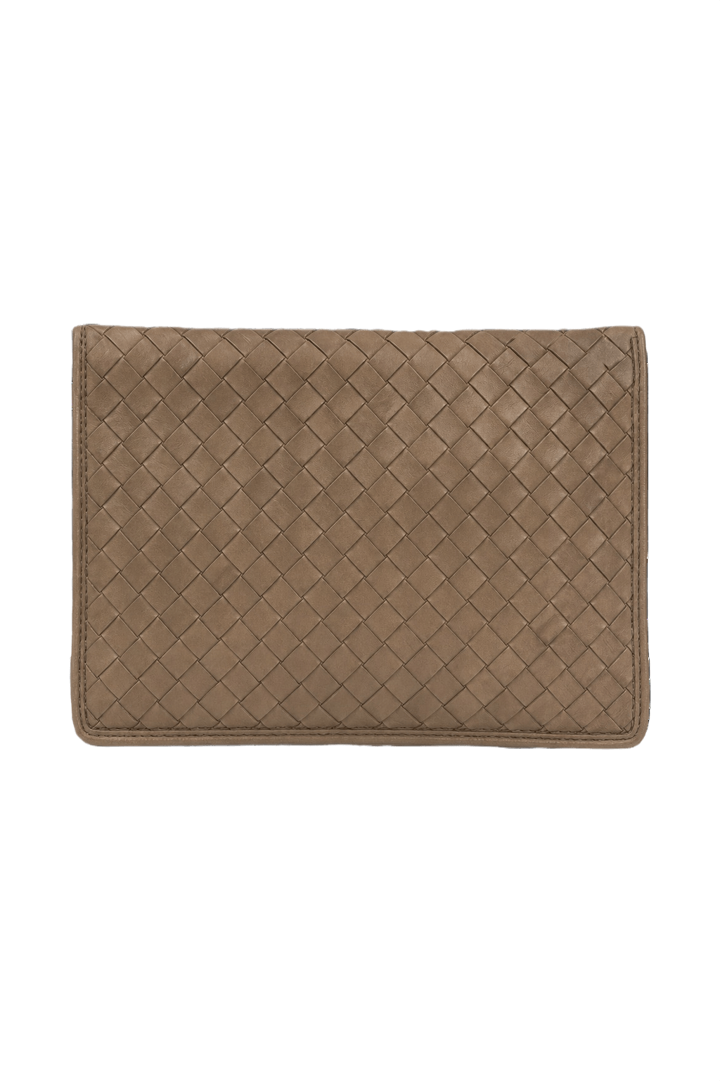 1980s Beige Leather Bag - Front View