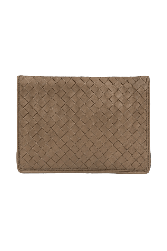 1980s Beige Leather Bag - Front View