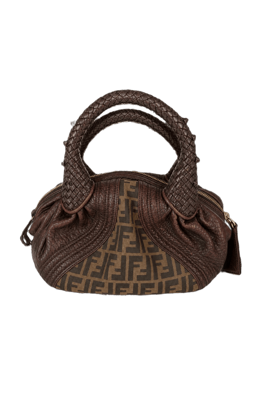 1980s Brown Leather Bag - Front View