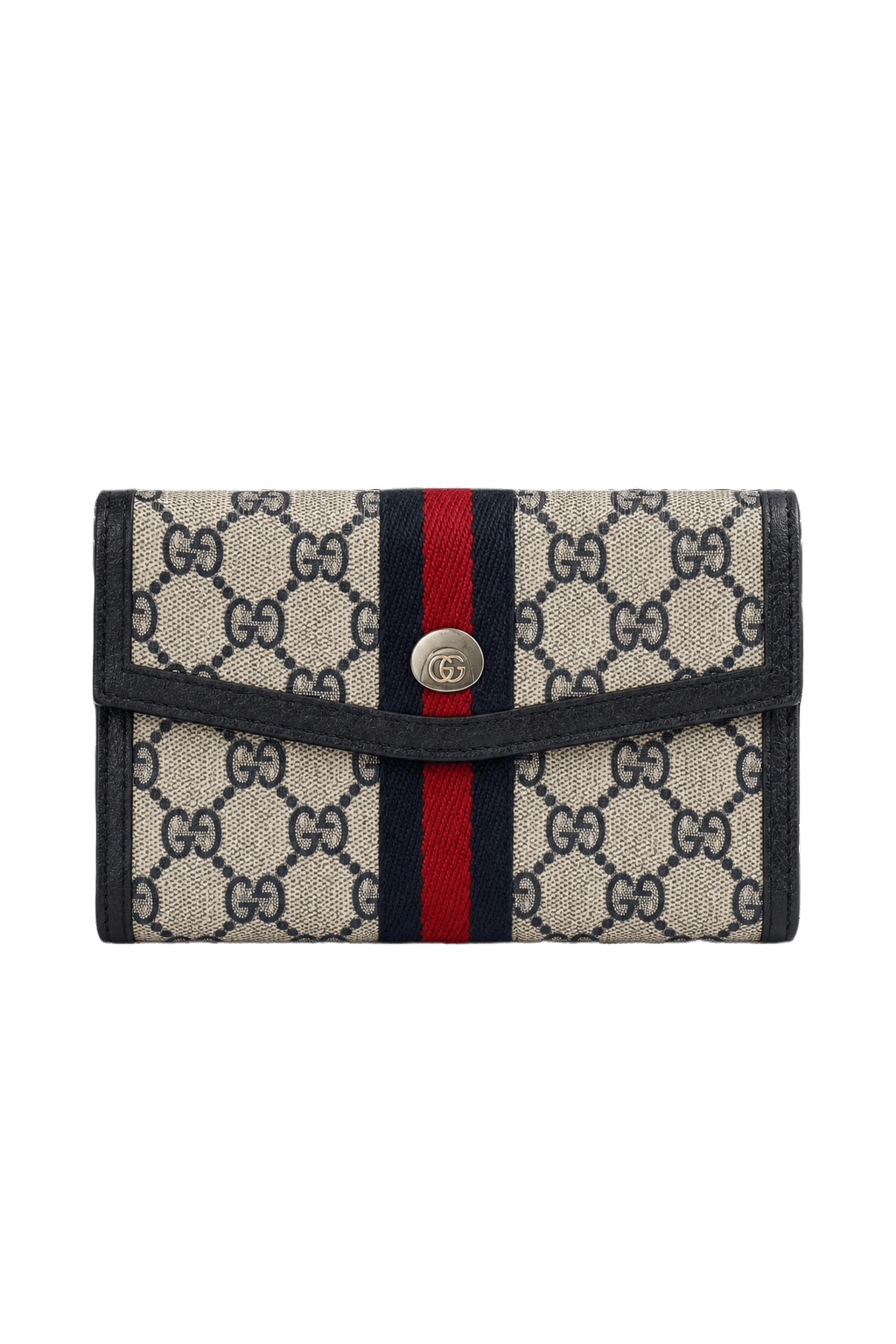 1980s Cream Canvas Wallet - Front View