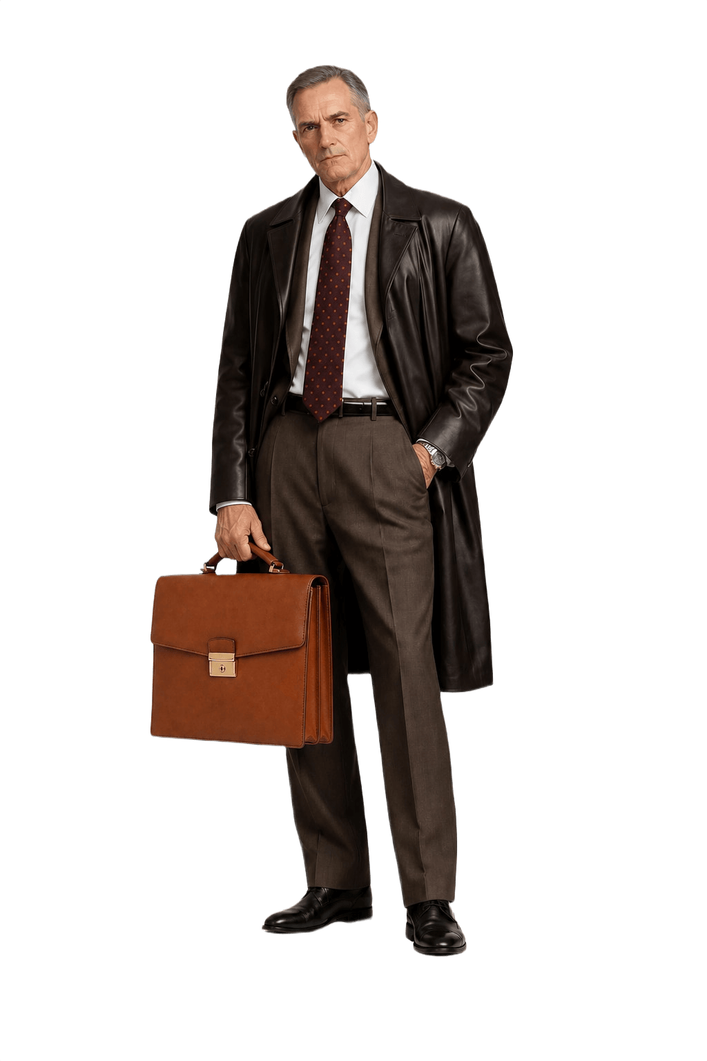 1980s Brown Leather Bag - Model
