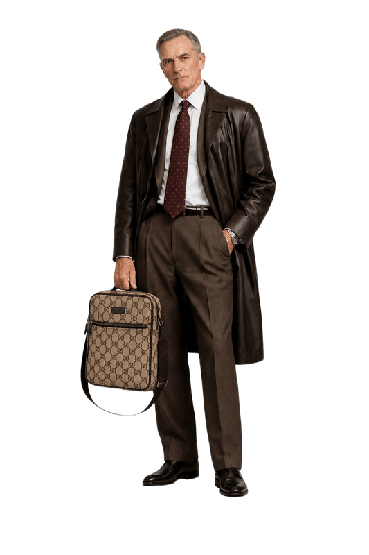 [1980s] Brown Canvas Bag - Model